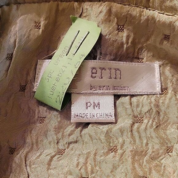 Erin London Lime Green Full Button Blazer | Size Petite Medium - Picture 8 of 9